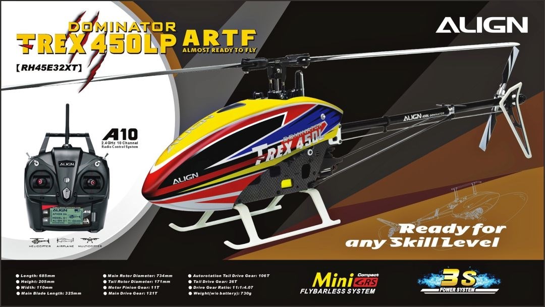 Align T-Rex 450LP :: Komplett Helipaket