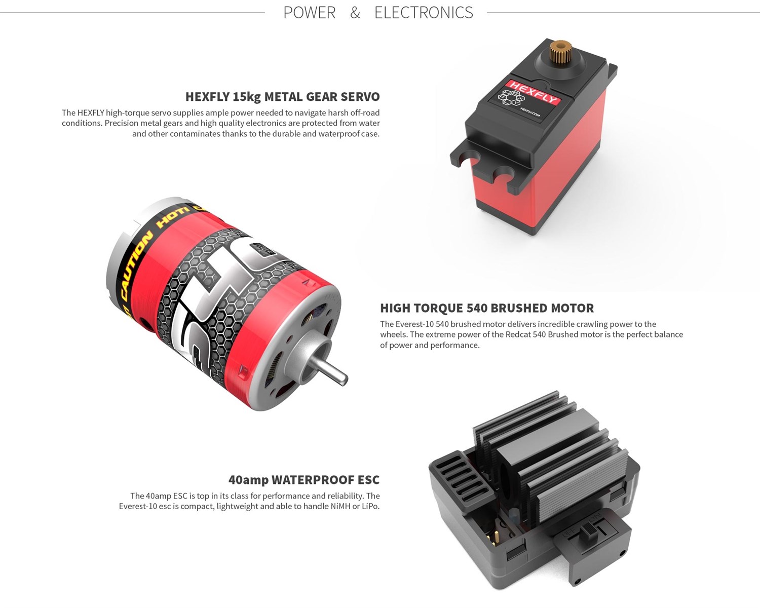 RedCat Everest-10 Rock Crawler Red - RTR
