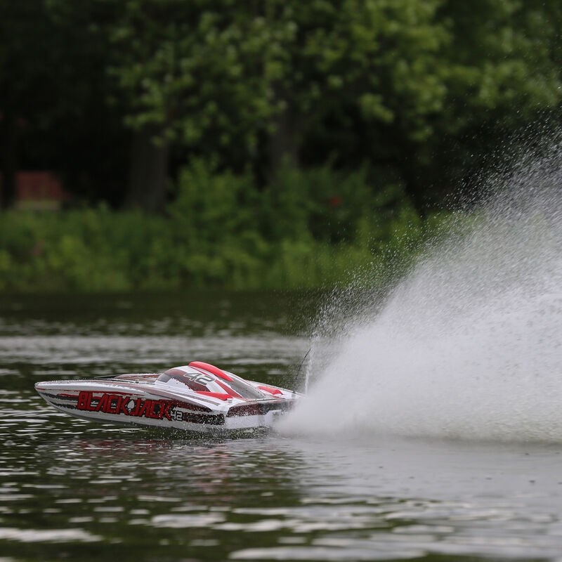 Pro Boat Blackjack 42 Brushless RTR Vit/Röd