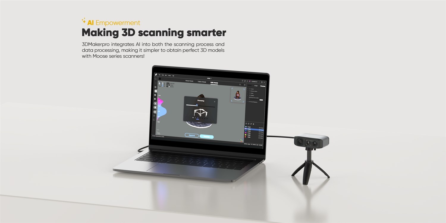 3DMakerpro Älg - 3D-skanner