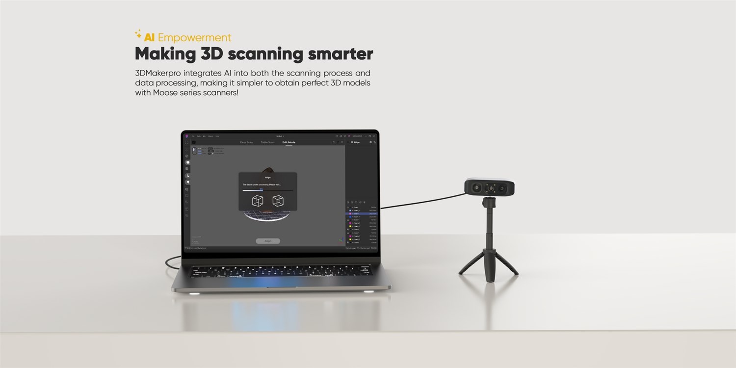 3DMakerpro Moose Lite - 3D-skanner