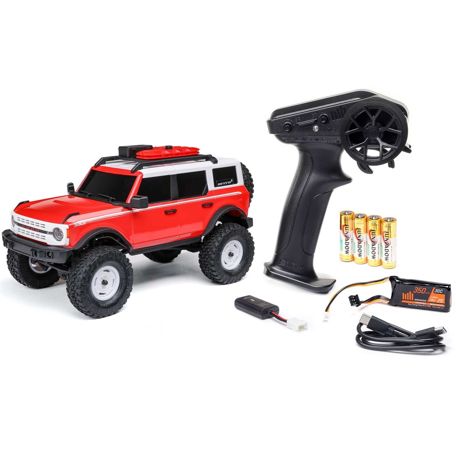 Axial SCX24 Ford Bronco Rock Crawler 4WD Röd