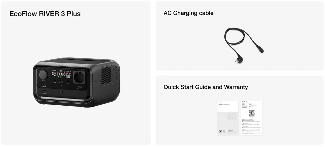 EcoFlow River 3 Plus kraftstation 286 Wh