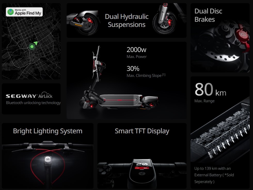 Segway Max G3 D - Elscooter