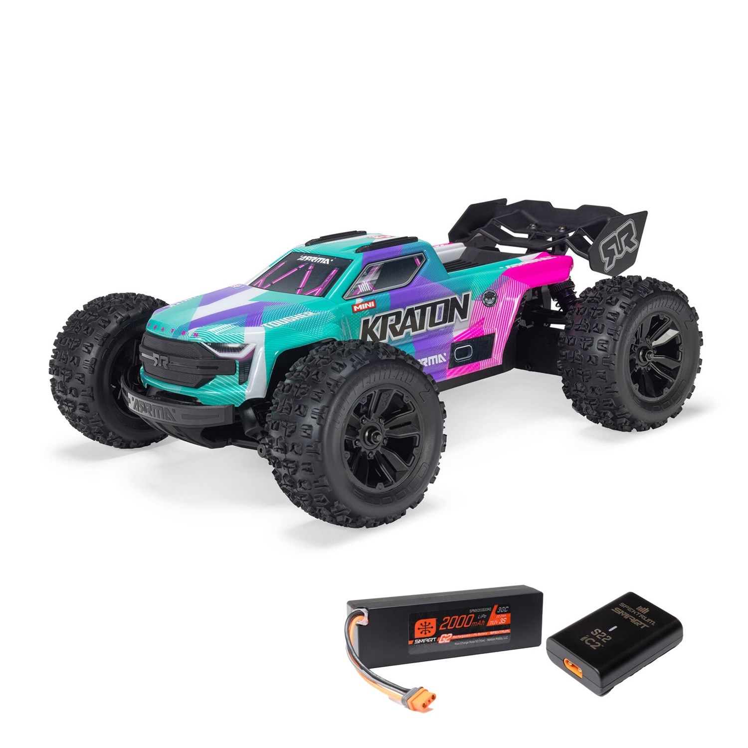 ARRMA Mini Kraton 3S Blågrön 1/16 Komplett